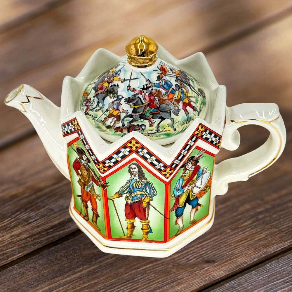 Vintage Sadler England Historical Series "Civil War" Porcelain Teapot No. 4542 - Picture 2 of 7